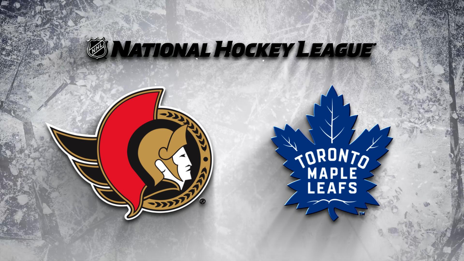 Toronto Maple Leafs Vs. Ottawa Senators