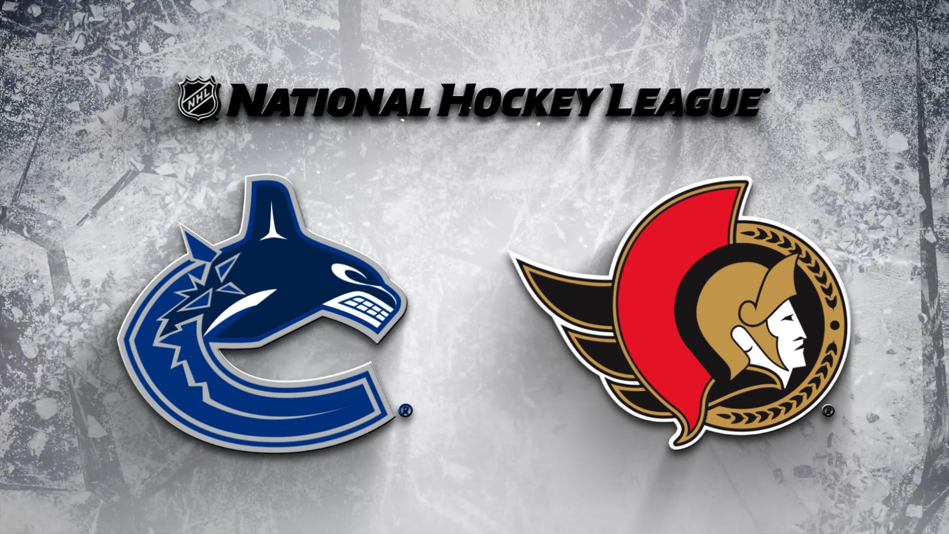 Ottawa Senators Vs. Vancouver Canucks