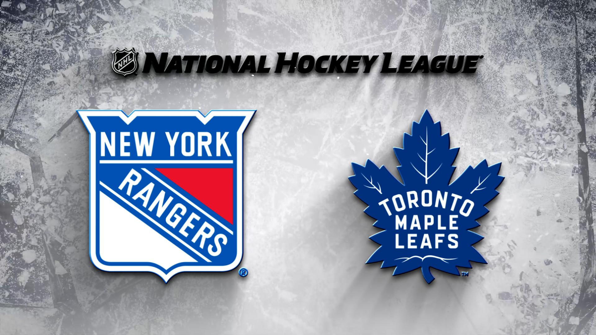 Toronto Maple Leafs Vs. New York Rangers