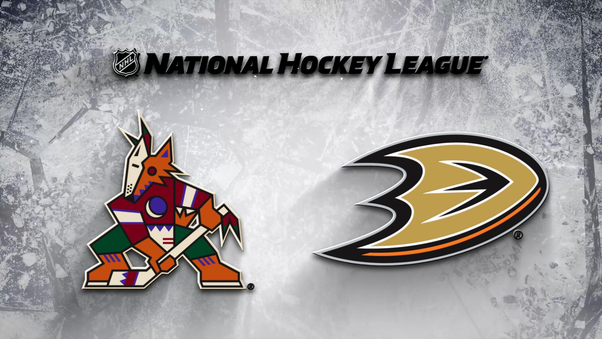 Anaheim Ducks Vs. Arizona Coyotes